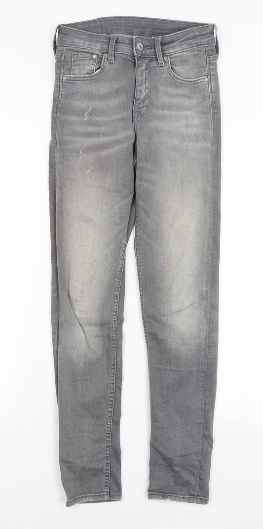H&M Mens Grey   Skinny Jeans Size 26 in L27 in