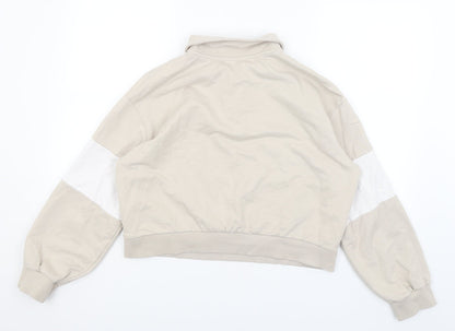 Womens UK Size S Divided Beige Pullover Jumper