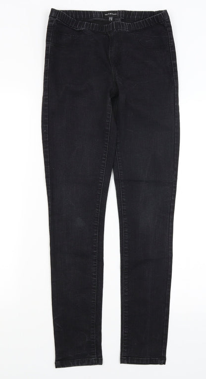 Womens UK Size 10 Warehouse Regular Fit Jegging Black Jeans