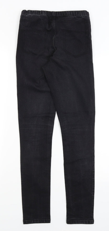 Womens UK Size 10 Warehouse Regular Fit Jegging Black Jeans