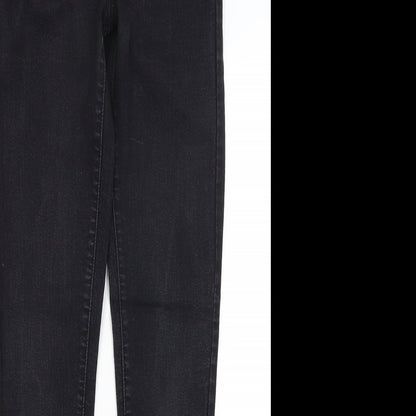 Womens UK Size 10 Warehouse Regular Fit Jegging Black Jeans