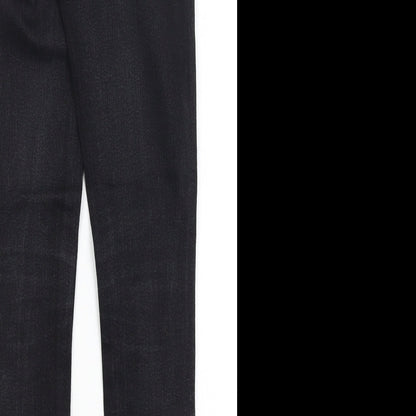 Womens UK Size 10 Warehouse Regular Fit Jegging Black Jeans