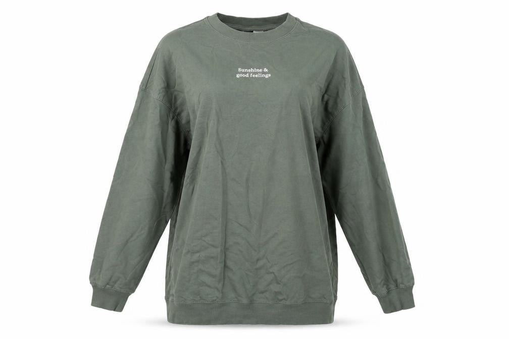 Womens UK Size S H&M Green Pullover Jumper
