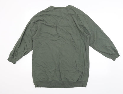 Womens UK Size S H&M Green Pullover Jumper