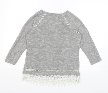 TU Womens Grey   Pullover Jumper Size 10