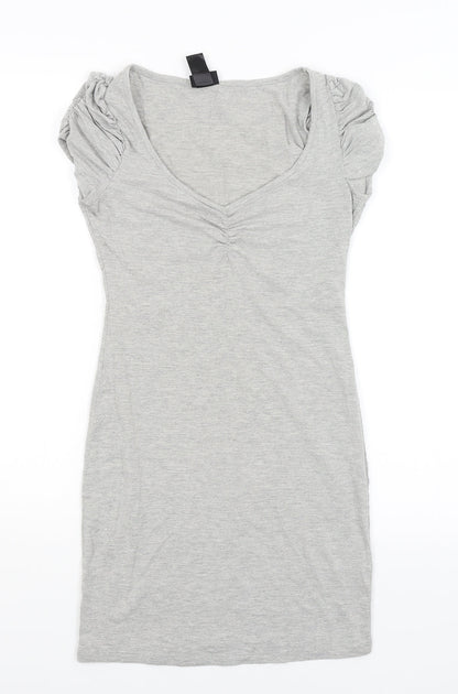 H&M Womens Grey   T-Shirt Dress  Size XS