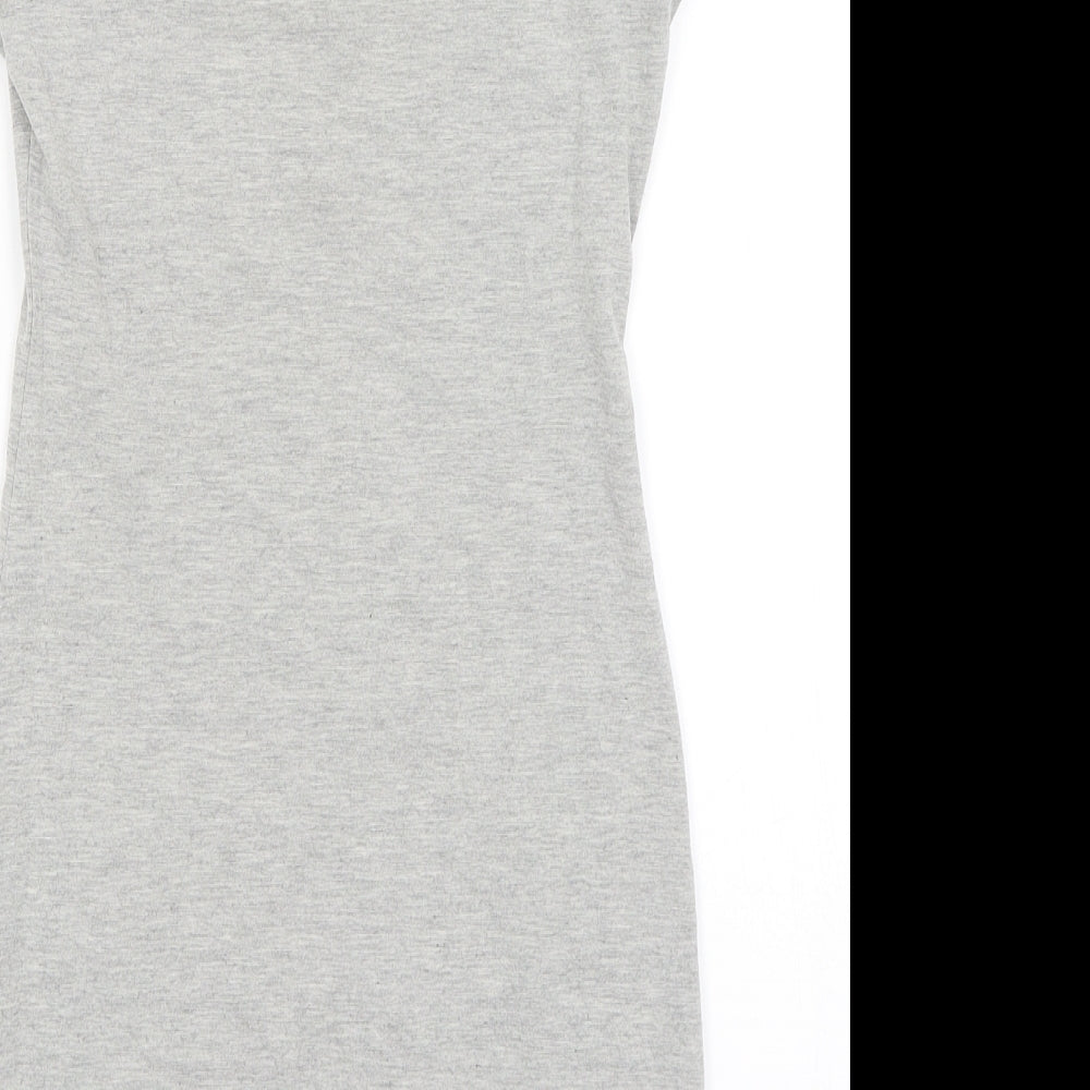 H&M Womens Grey   T-Shirt Dress  Size XS