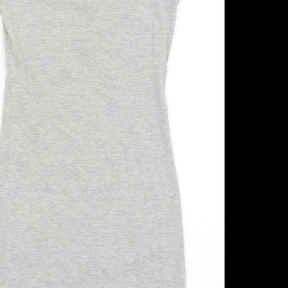 H&M Womens Grey   T-Shirt Dress  Size XS