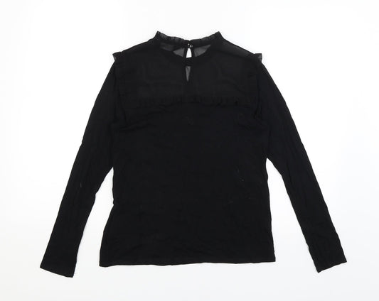 Dorothy Perkins Womens Black   Basic T-Shirt Size 10