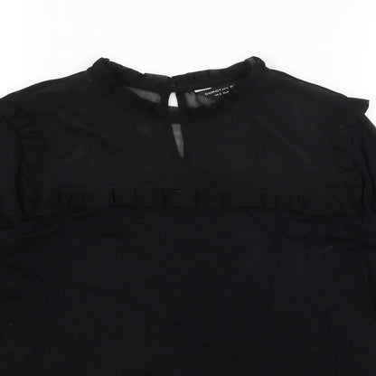 Dorothy Perkins Womens Black   Basic T-Shirt Size 10