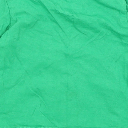 F&F Baby Green   Basic T-Shirt Size 6-9 Months  - Santa's Little Helper