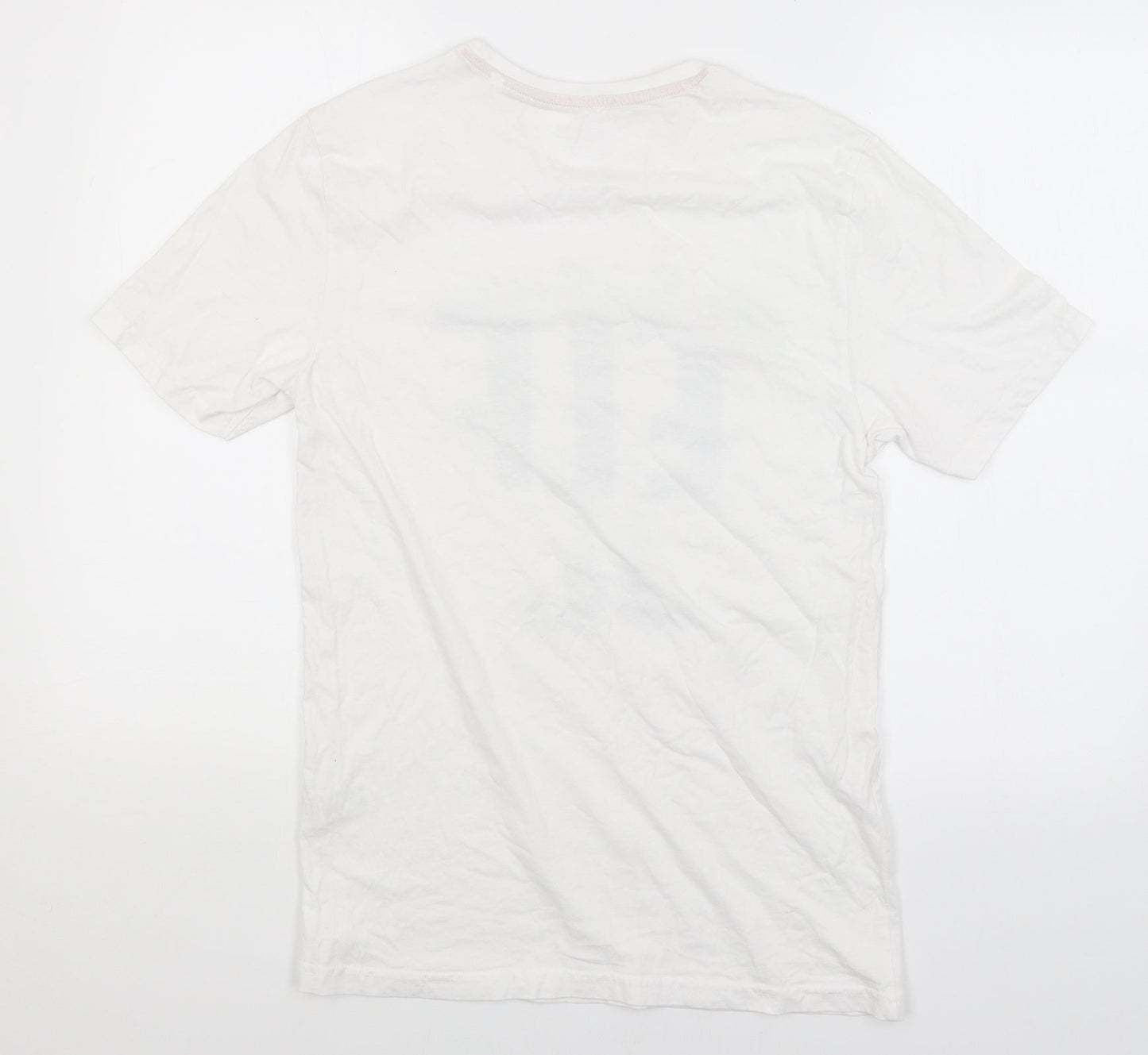 Mens UK Size S Easy White  T-Shirt