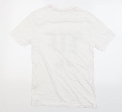 Mens UK Size S Easy White  T-Shirt