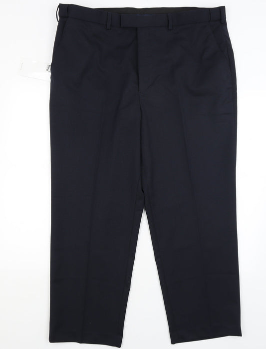 The Fitting Room Mens Blue   Dress Pants Trousers Size 42 in L28 in