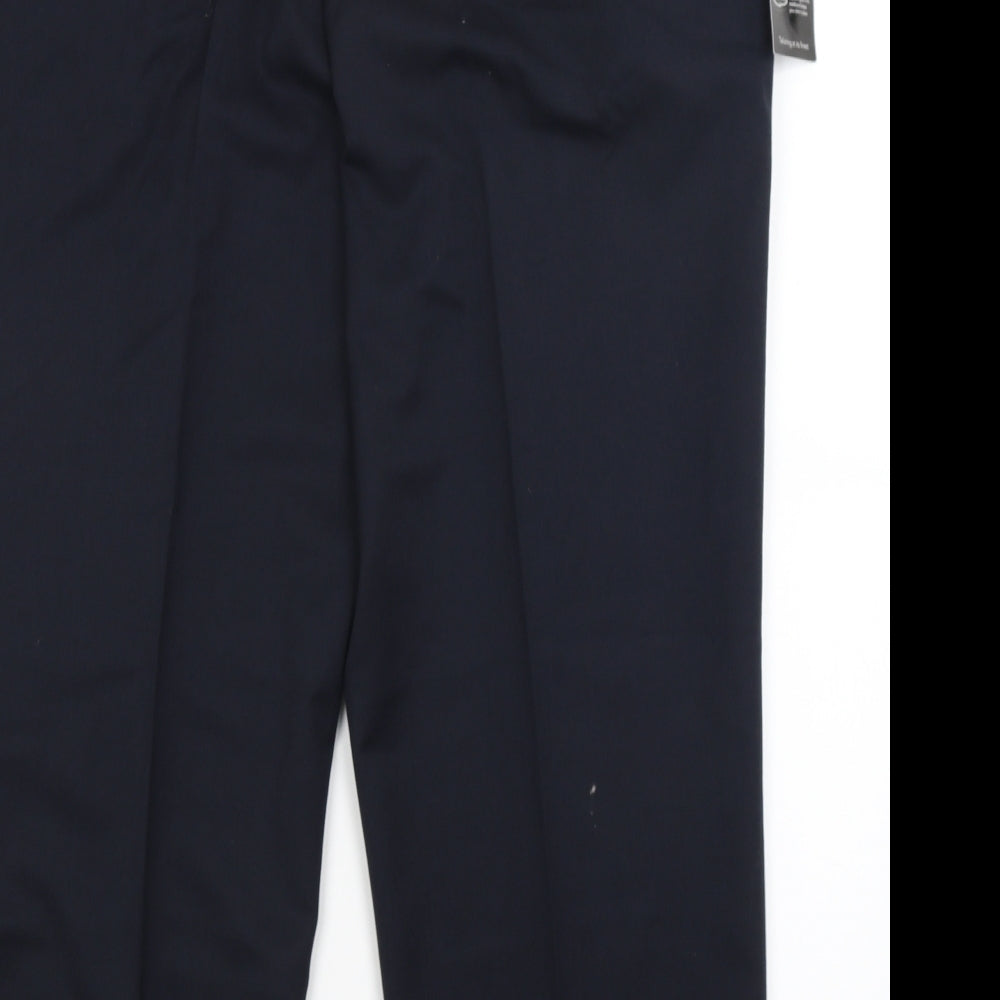 The Fitting Room Mens Blue   Dress Pants Trousers Size 42 in L28 in