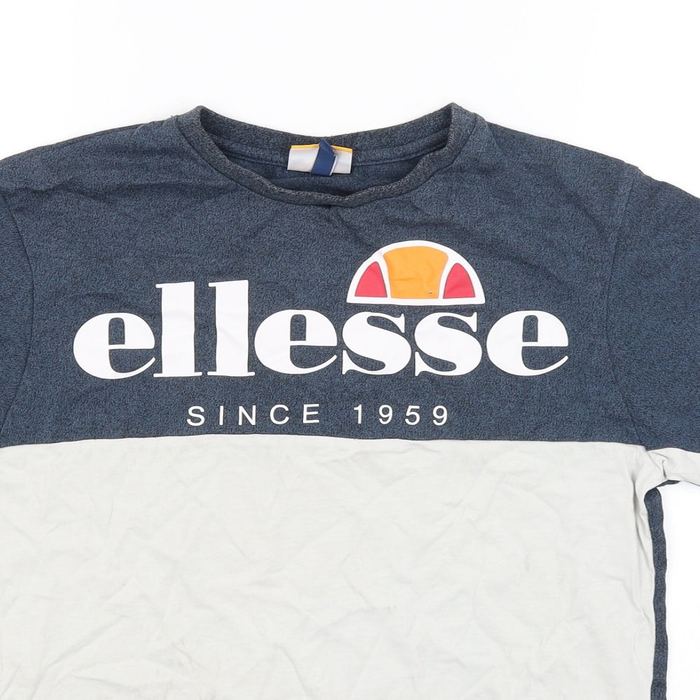 Mens UK Size XS ellesse Blue  T-Shirt