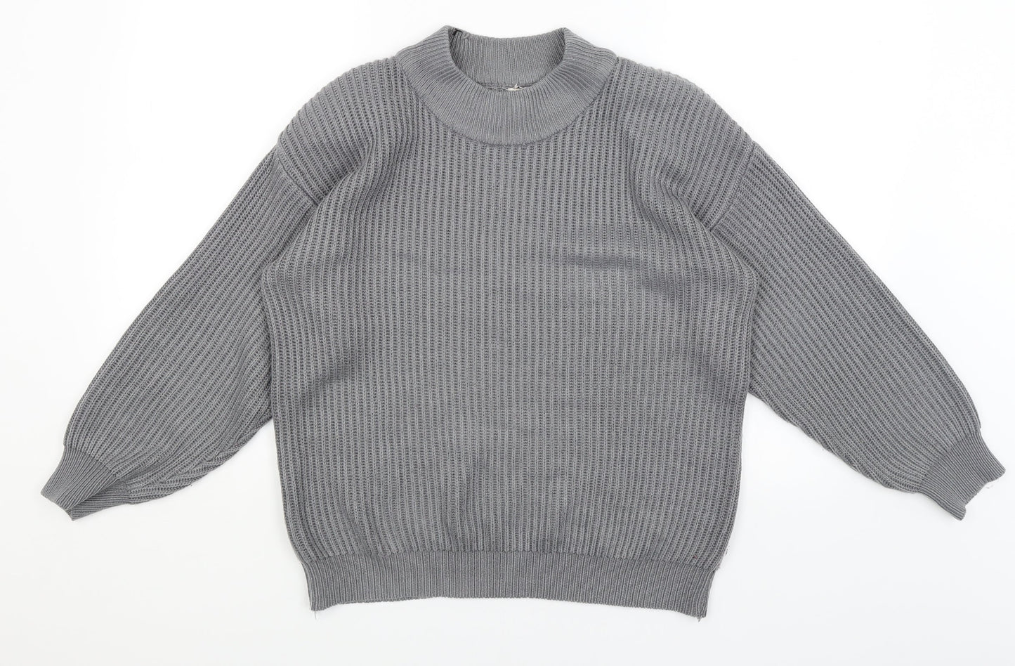 Womens UK Size 10 Preworn Grey Pullover Jumper