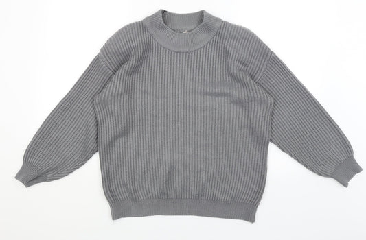Womens UK Size 10 Preworn Grey Pullover Jumper