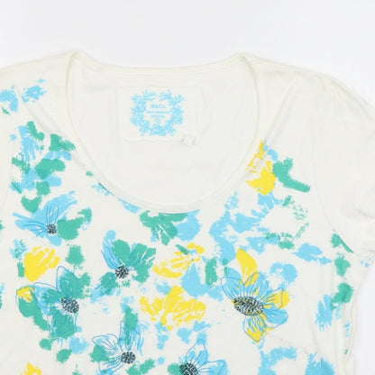 Womens UK Size XL M&Co White Basic T-Shirt