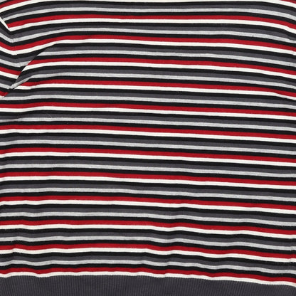 CC Womens Grey Striped  Pullover Jumper Size XL