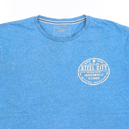 F&F Mens Blue    T-Shirt Size L