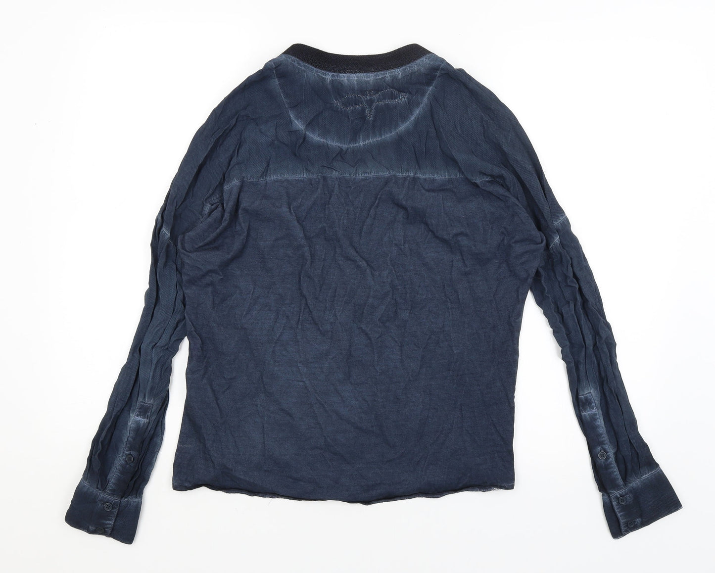 Plus Fine Womens Blue   Basic T-Shirt Size M