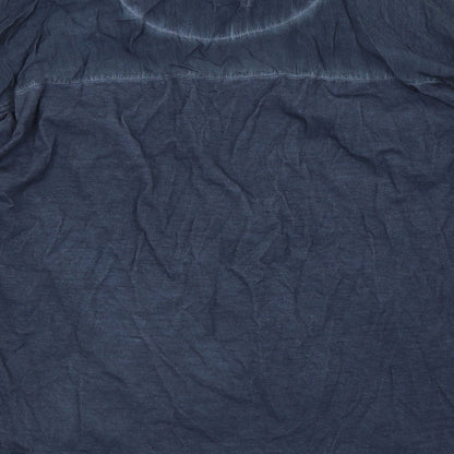 Plus Fine Womens Blue   Basic T-Shirt Size M