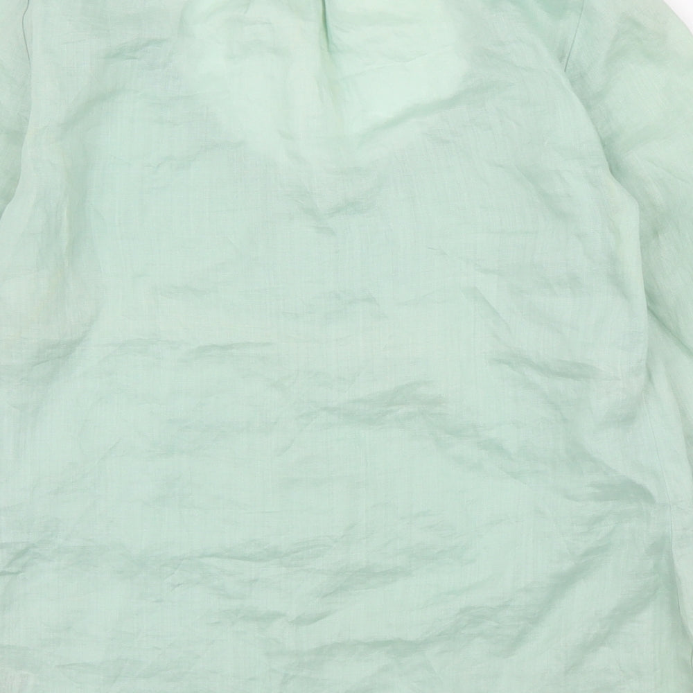 Womens UK Size 12 M&S Green Basic Blouse