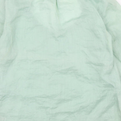 Womens UK Size 12 M&S Green Basic Blouse