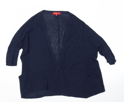 Derhy Womens Blue   Cardigan Jumper Size S