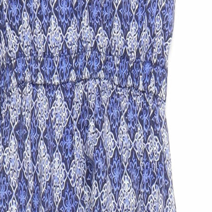 Monsoon Girls Blue Argyle/Diamond  Jumpsuit One-Piece Size 8 Years