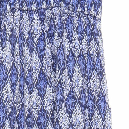 Monsoon Girls Blue Argyle/Diamond  Jumpsuit One-Piece Size 8 Years