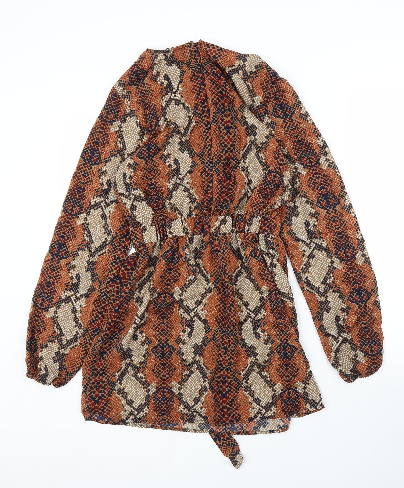 AX Paris Womens Brown Animal Print  A-Line  Size 8  - Snake print