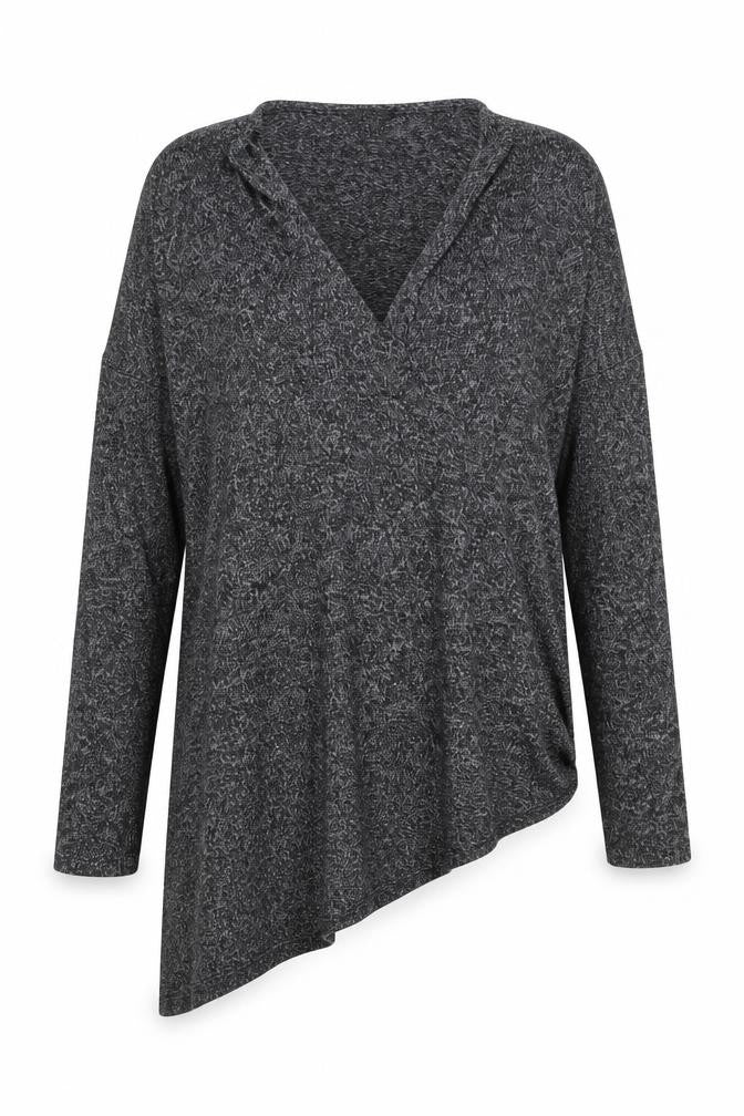 Womens UK Size 8 River Island Grey Basic Blouse