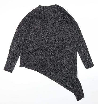 Womens UK Size 8 River Island Grey Basic Blouse
