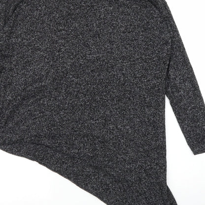 Womens UK Size 8 River Island Grey Basic Blouse