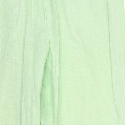 Womens UK Size M Preworn Regular Fit Bloomer Green Trousers