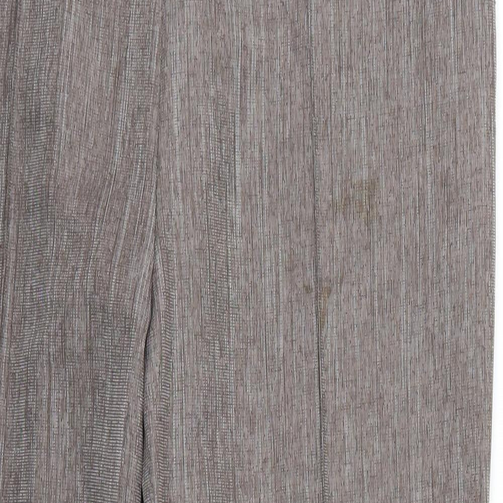 Womens UK Size 16 Marks and Spencer Regular Fit Chino Brown Trousers