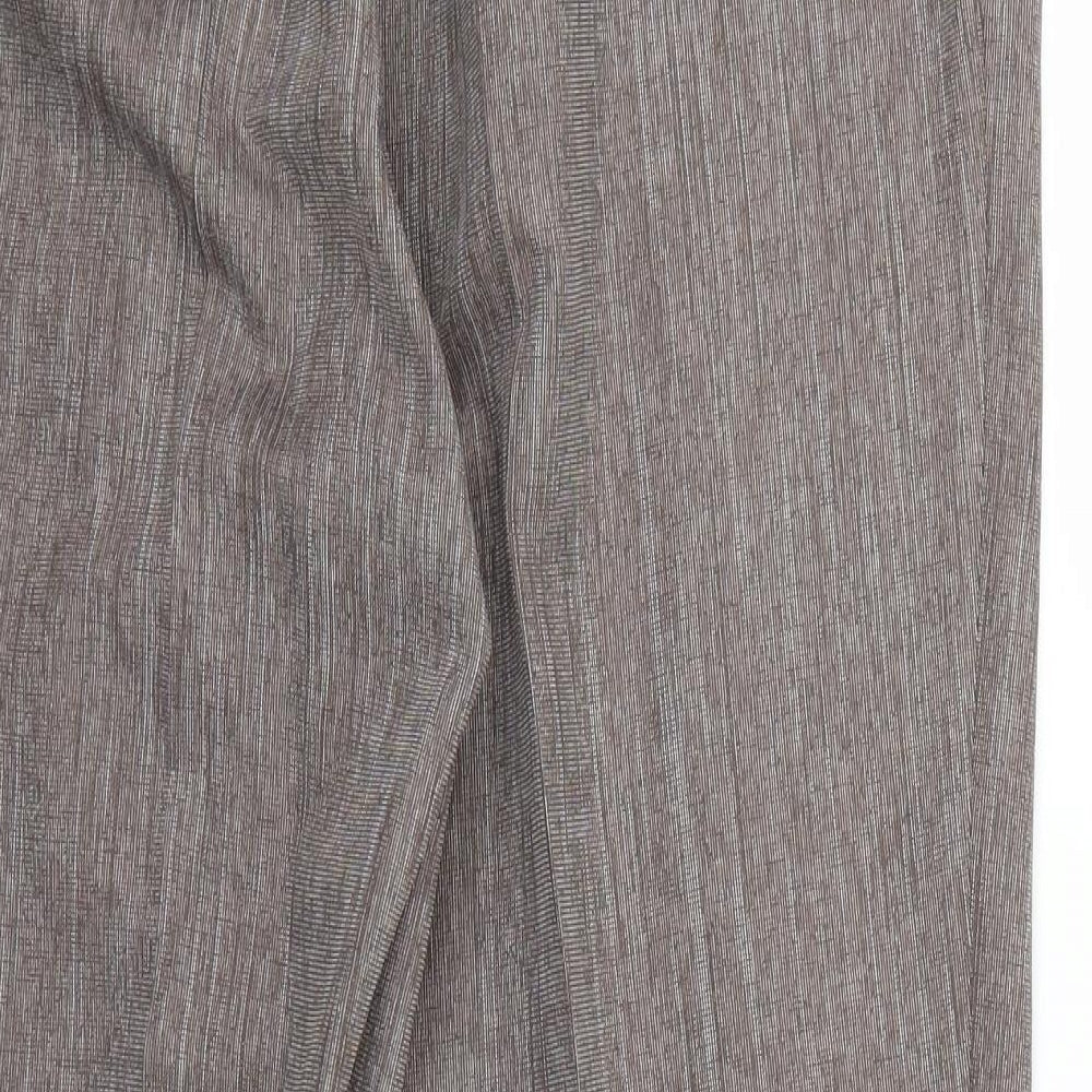 Womens UK Size 16 Marks and Spencer Regular Fit Chino Brown Trousers