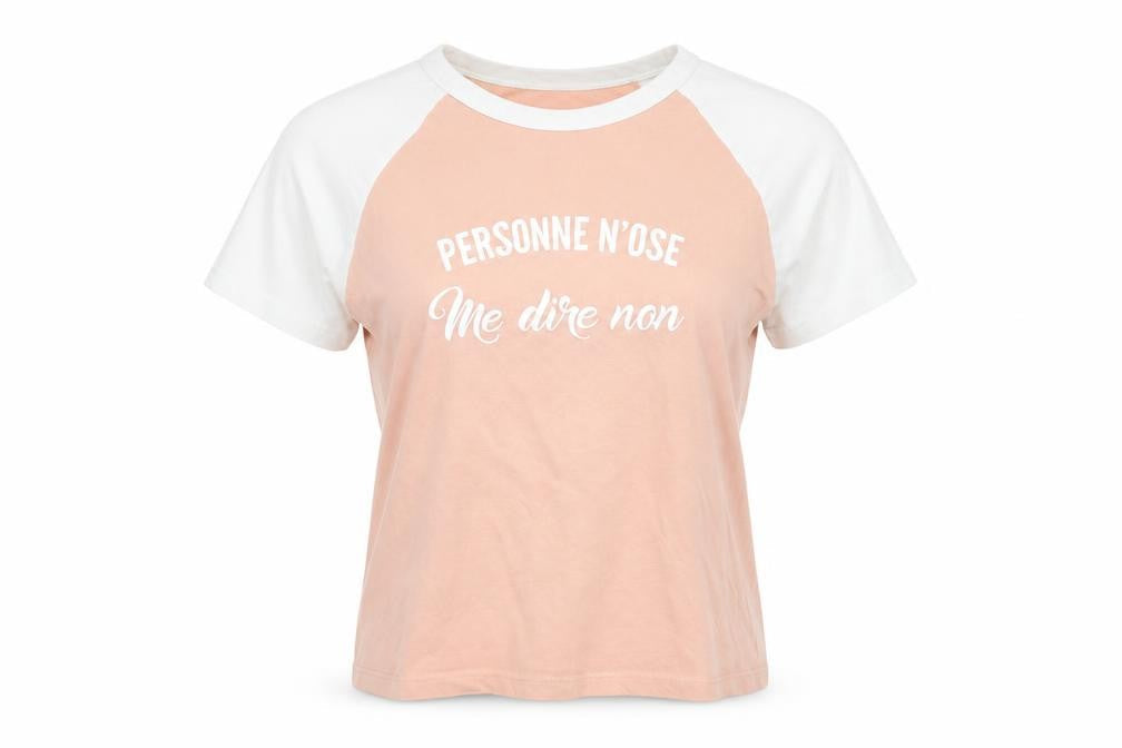 Womens UK Size S Jennyfer Pink Basic T-Shirt
