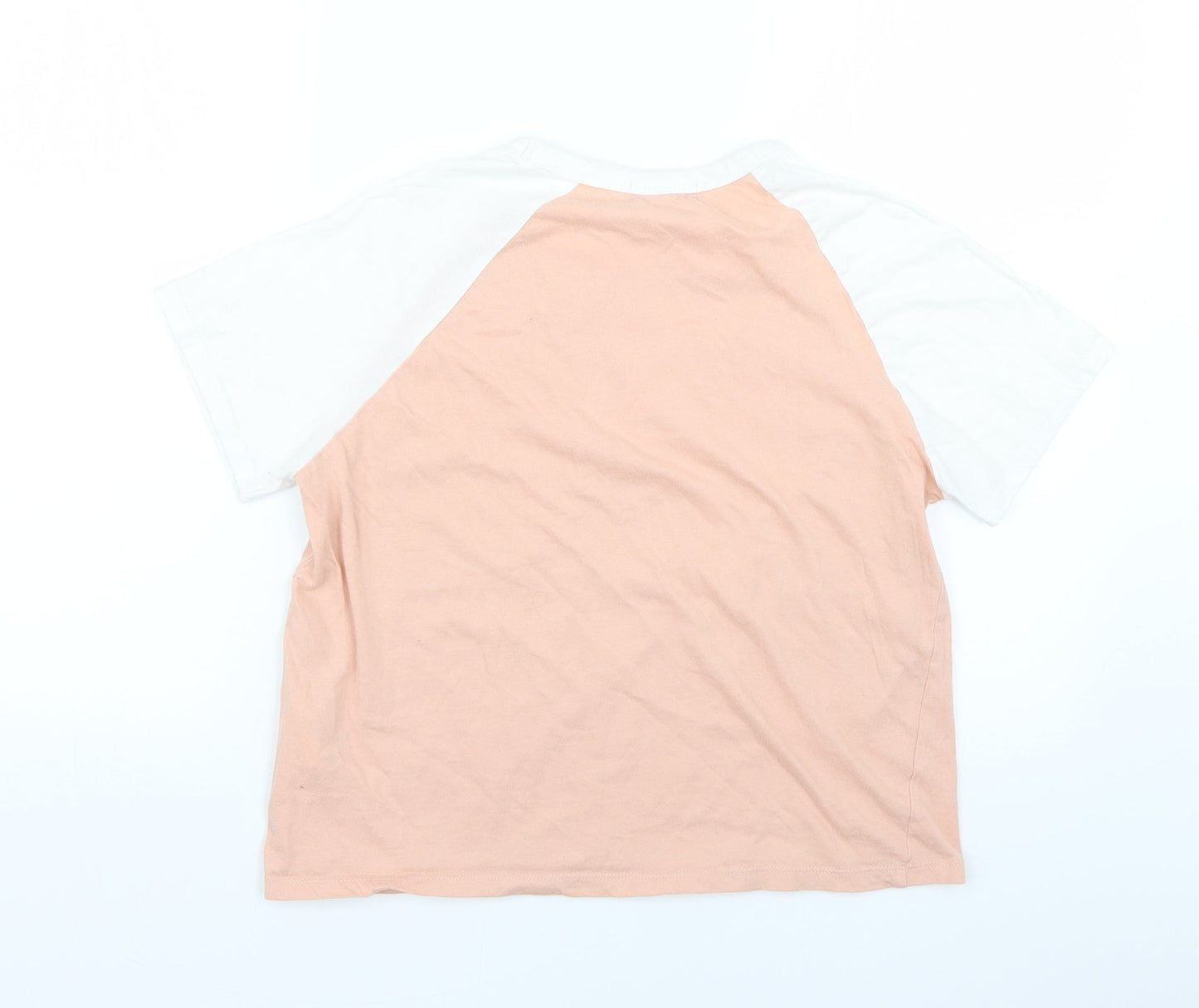Womens UK Size S Jennyfer Pink Basic T-Shirt