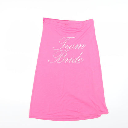 ASOS Womens Pink   Straight & Pencil Skirt Size S  - team bride