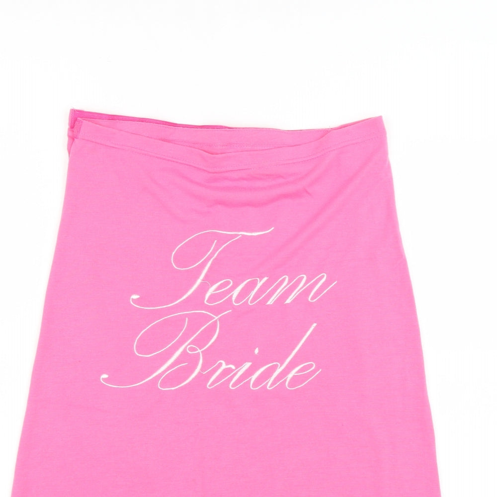 ASOS Womens Pink   Straight & Pencil Skirt Size S  - team bride
