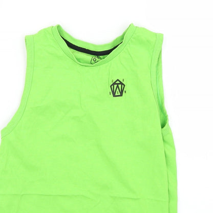 F&F Girls Green   Basic T-Shirt Size 11-12 Years