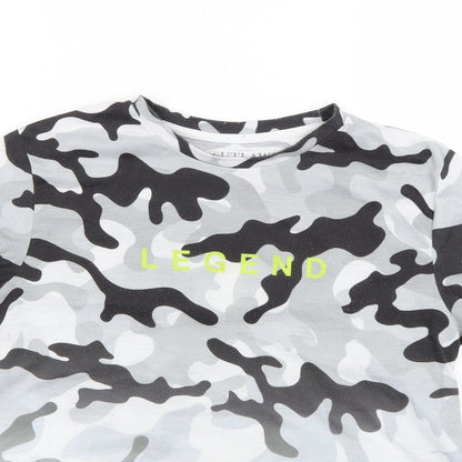 outlaws Boys Multicoloured Geometric  Basic T-Shirt Size 11-12 Years