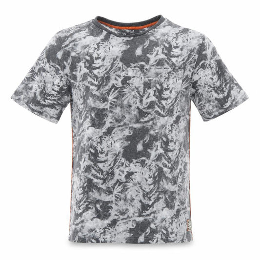 F&F Boys Grey Geometric  Basic T-Shirt Size 9-10 Years