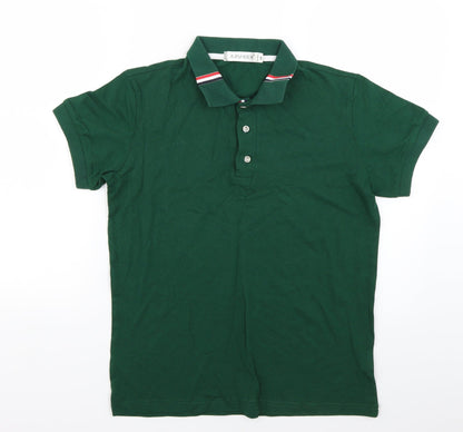juishden Mens Green    Polo Size M