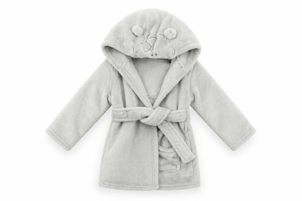 Tesco Baby Grey Geometric  Babydoll Robe Size 12-18 Months