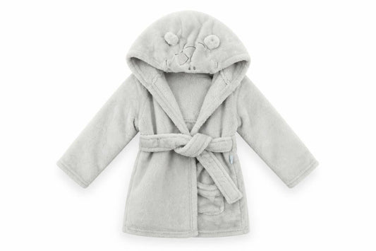 Tesco Baby Grey Geometric  Babydoll Robe Size 12-18 Months