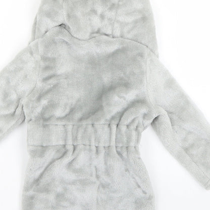 Tesco Baby Grey Geometric  Babydoll Robe Size 12-18 Months
